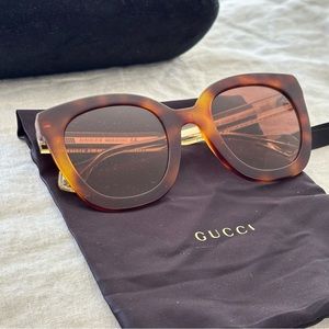 Gucci Tortoise Shell Sunglasses